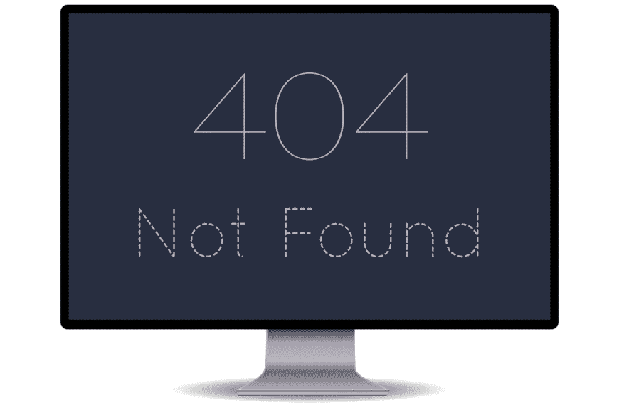 broken links error 404