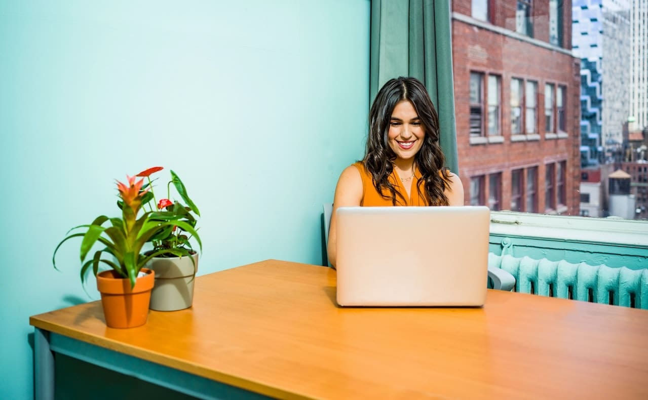 woman working