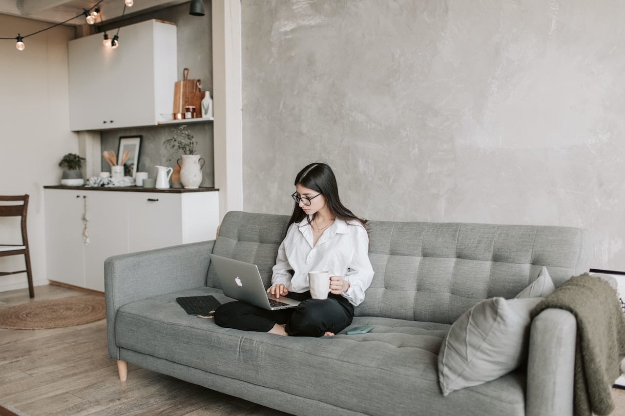 woman working